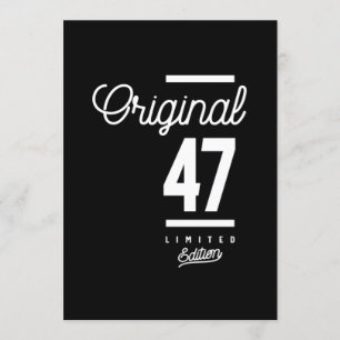 Convite 47 Anos de Idade - Presente Engraçado de 47º Anive