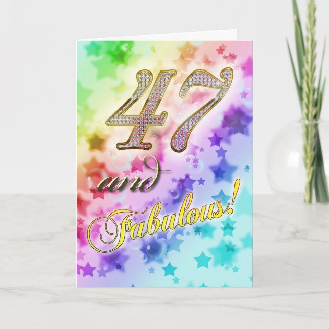 Convite 47th Birthday party Invitation (Frente)