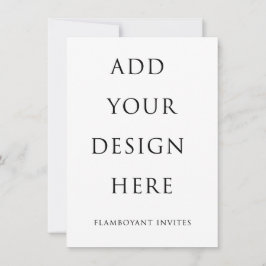 Convite 4,5"x6,25" Convite/Placa de gabinete