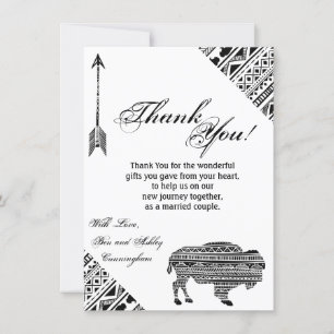 Convite 4,5x6,25 Patter Tribal Boho Buffalo