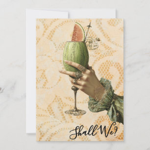 Convite *~*  4 A101  Coquetel Ornamentado FOTO DESPEDIDA D