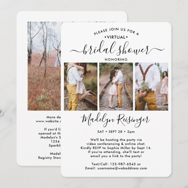 Convite 4 Chá de panela Virtual de Longa Distância do Scri (Frente/Verso)