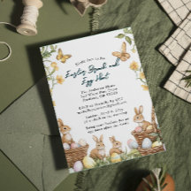 4 coelhos e ovos Brunch e Caça de Ovos na Páscoa