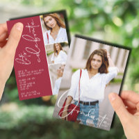 4 Crimson De Graduação De Colagem De Fotos