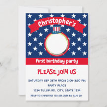 4 de julho | Branco vermelho e azul | PRIMEIRO ANI