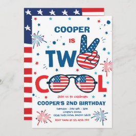 Convite 4 De Julho De Aniversário De Dois Festa De segundo