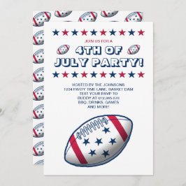 Convite 4 de julho de futebol