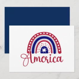 Convite 4 de julho Rainbow America