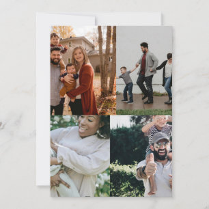 Convite 4 Foto Personalizada Colagem Personalizada