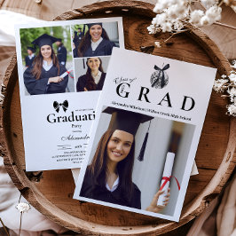 Convite 4 Fotografias Arco Preto - Festa de formatura da B