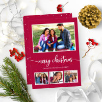4 Fotos Colagem Feliz Natal Férias Modernas