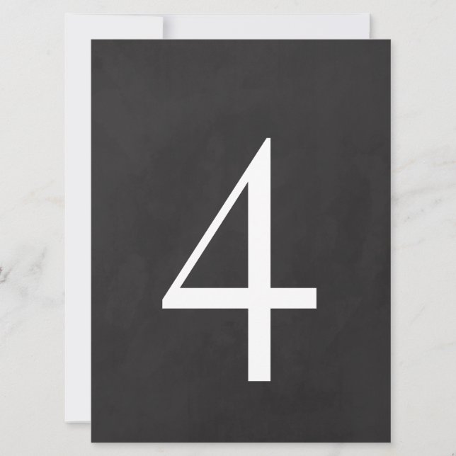 Convite 4 Quadro Número 6.5 x 8.75 (Frente)