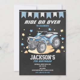 Convite 4 Wheeler Birthday Invitation / Quad Bike / ATV