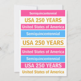 Convite 4th of July 2026 USA 250 Years Semiquincentennial