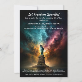 Convite 4th of July Invitation – Statue of Liberty