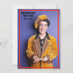 Convite 50ª Festa de aniversário Bolo no Fire MIlestone Fo