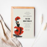 Convite 50ª Festa de aniversário de Dançarinos do Flamenco<br><div class="desc">Um convite de aniversário de 50º formato espanhol, com uma ilustração desenhada à mão com dançarina de flamenco, em cores vermelho e preto a negrito. O texto é editável para personalizar para o seu 30 ou 60º ou até mesmo para o seu ouro. Para uma noite de dança e diversão...</div>