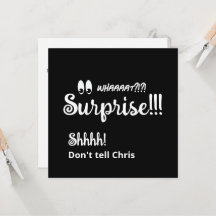 50ª Festa de aniversário surpresa preto branco