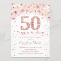 50ª Festa de aniversário surpresa - Rosa branca Do