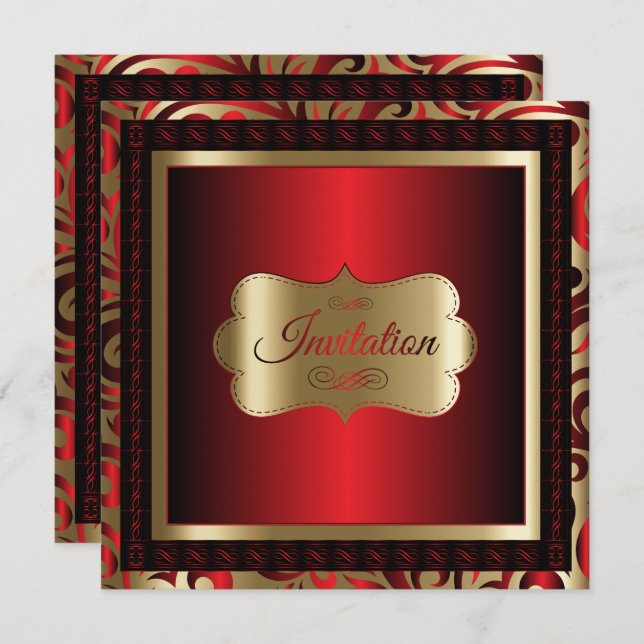 Convite 50ª Festa de aniversário| Texto "MAL" (Frente/Verso)