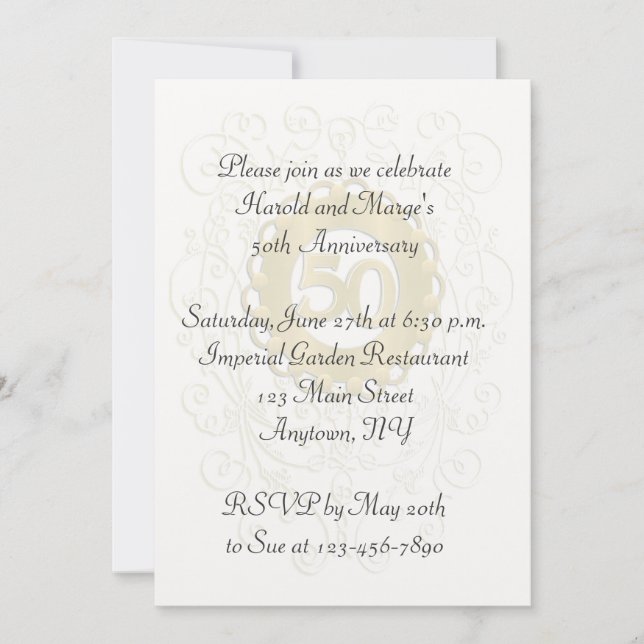 Convite 50º aniversário (Frente)