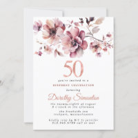 50º Aniversário Borgonha Penteada Rosa Esbranquiça