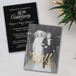 Convite 50º Aniversário de Casamento com Foto - Nós Ainda 