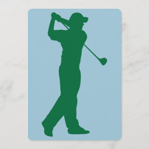 Convite 50º aniversário de golfe