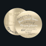 Convite 50º aniversário do 80 de 70, Confetti Dourado<br><div class="desc">Novos convites para chic Qualquer outra pergunta Por favor me conte Enyoy you life :) FlorenceKdesign</div>