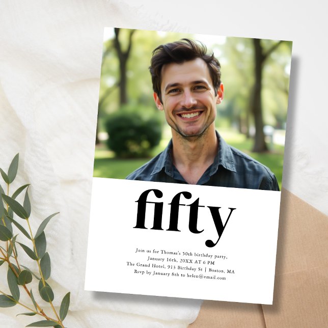 Convite 50º aniversário do Black & White (Criador carregado)