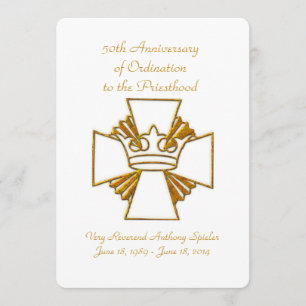 Convite 50º aniversário do Decreto do Padre Jubileu do O