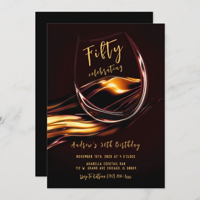 Convite 50º Aniversário do Mens (Frente/Verso)