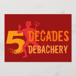 Convite 50º aniversário - Inferno de um partido