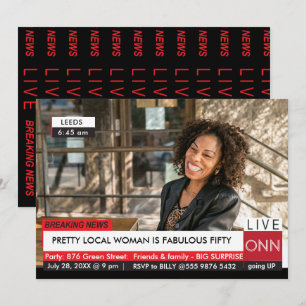 Convite 50º Aniversário Mulheres Engraçadas Notícias n