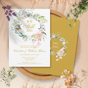 Convite 50º Aniversário Nós Ainda Fazemos Grinalda Floral