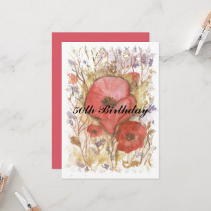 Convite 50º Aniversário - Papoila Vermelha