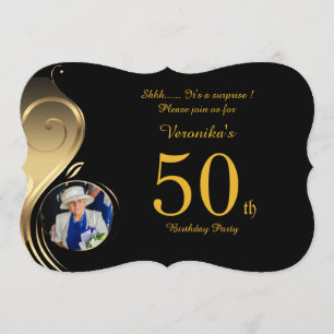 Convite 50º,Mulher que convida para o aniversário Qualqu