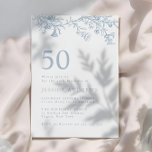 Convite 50.º aniversário da Elegante Vitoriana<br><div class="desc">Convite Elegante Vitoriano 50º Aniversário Ver coleção correspondente em Niche e Nest Store</div>