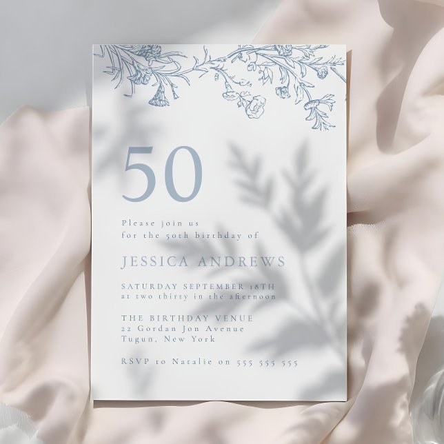 Convite 50.º aniversário da Elegante Vitoriana (Criador carregado)