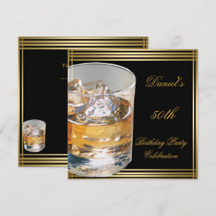 Convite 50. º Aniversário do Homem de Bebidas Fria Doura