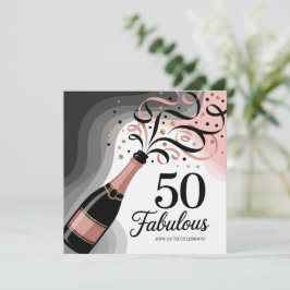 Convite 50.º aniversário engraçado desejos para irmãos