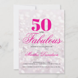 Convite 50 and Fabulous | 50th Birthday Invitation