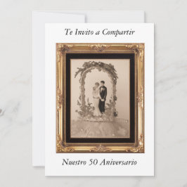 Convite 50 aniversario de Bodas