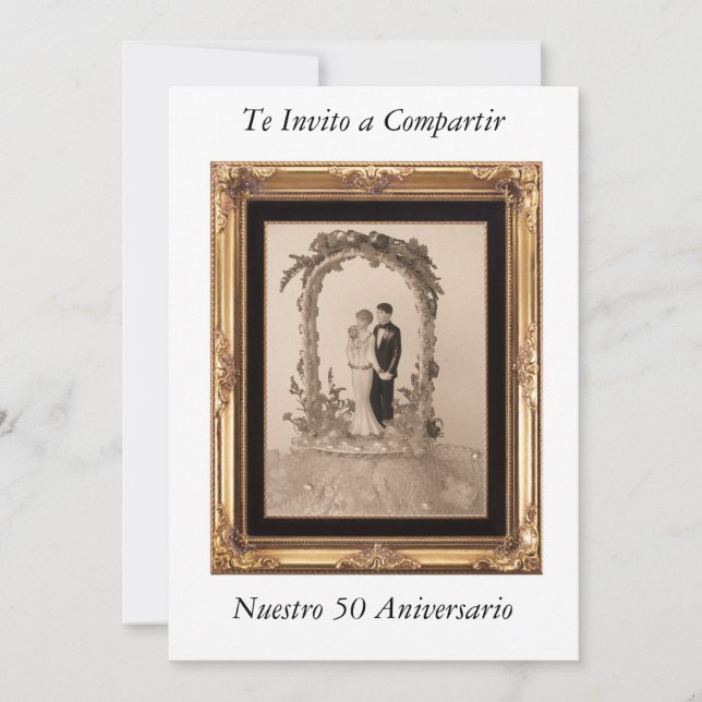 Convite 50 aniversario de Bodas (Frente)