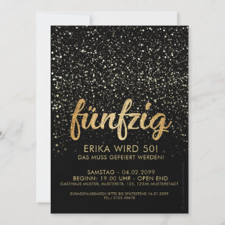 Convite 50. Aniversário “Deko "