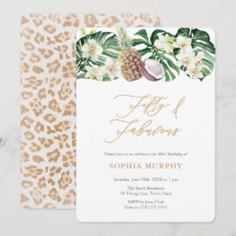 Convite 50 e Fabulosa Festa de aniversário da Selva 50