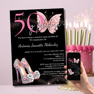 Convite 50 e Fabulosa Invitação - Aniversário de 50 anos