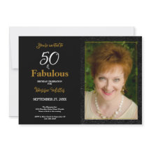 50 E Fabuloso Aniversário Dourado Preto