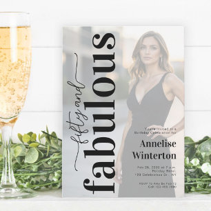 Convite 50 e Fabuloso Foto 50 Anos de Idade Festa de Anive