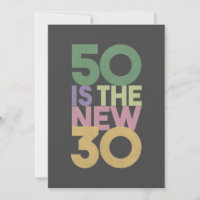 50 é o novo 30 - 50º Aniversário, Presente Essenci
